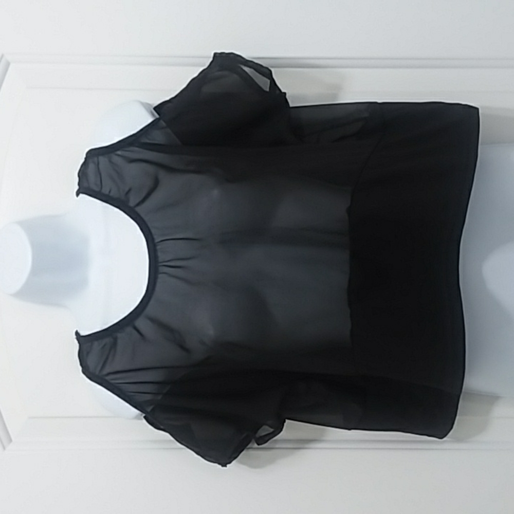 *5/$20* Sheer Cold Shoulder Blouse